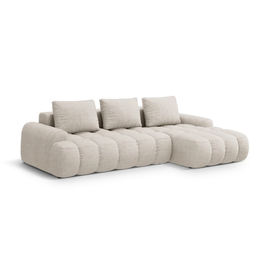 Right Corner Sofa With Bed Function And Box, "Linz", 3 Seats, 275x142x84 Made in Europe