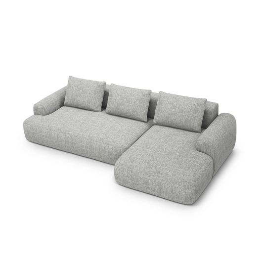 Right Corner Sofa With Bed Function And Box, "Calma", 3 Seats, 275x142x84 Made in Europe