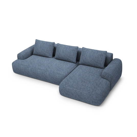 Right Corner Sofa With Bed Function And Box, "Calma", 3 Seats, 275x142x84 Made in Europe