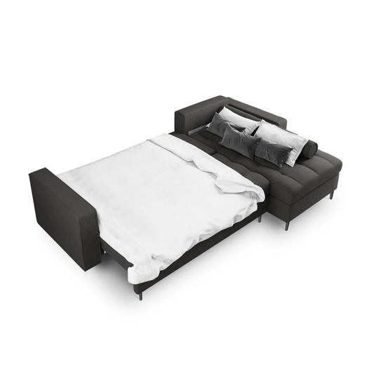 Right Corner Sofa With Bed Function And Box, "Aspen", 5 Seats, 240x175x96 Made in Europe