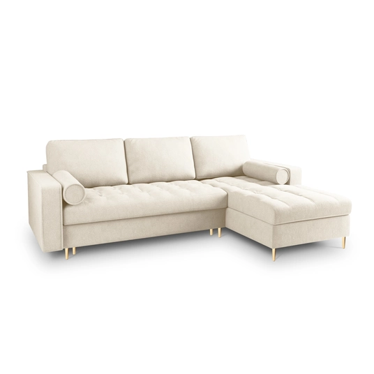 Right Corner Sofa With Bed Function And Box, "Aspen", 5 Seats, 240x175x96 Made in Europe