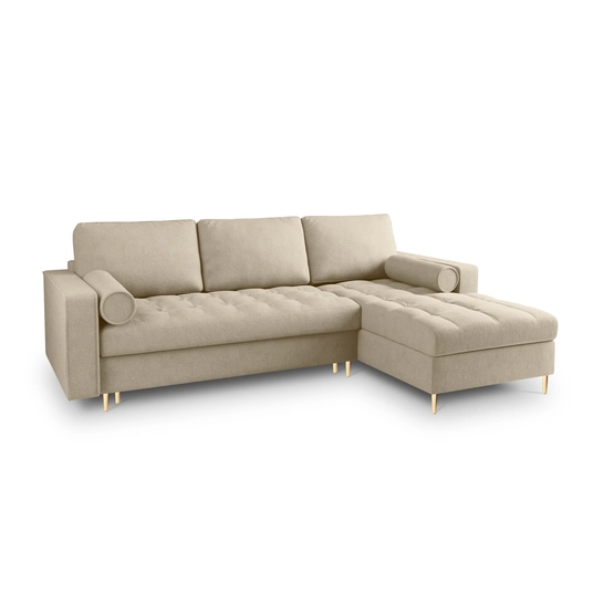 Right Corner Sofa With Bed Function And Box, "Aspen", 5 Seats, 240x175x96 Made in Europe