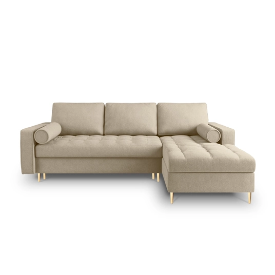 Right Corner Sofa With Bed Function And Box, "Aspen", 5 Seats, 240x175x96 Made in Europe