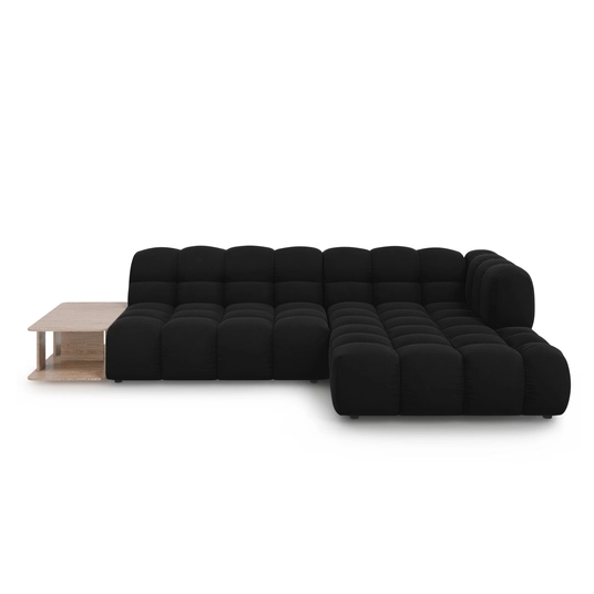 Velvet Modular Right Corner Sofa, "Sky", 4 Seats, 297x162x70 Made in Europe
