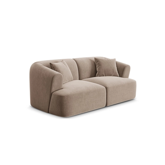Velvet Modular Sofa, "Campi", 2 Seats, 180x90x70 Made in Europe