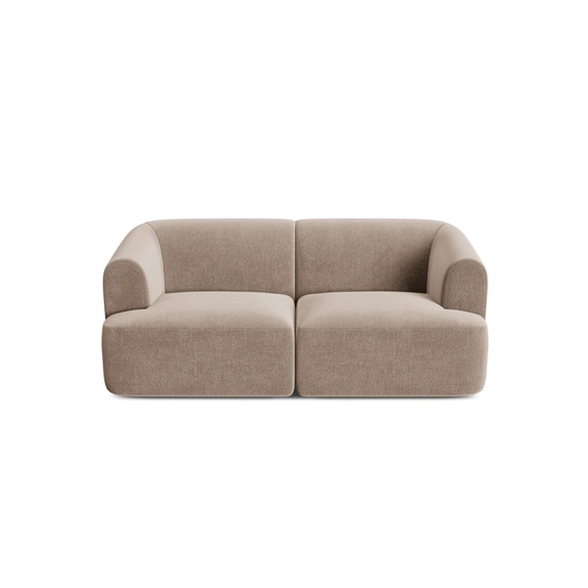 Velvet Modular Sofa, "Campi", 2 Seats, 180x90x70 Made in Europe