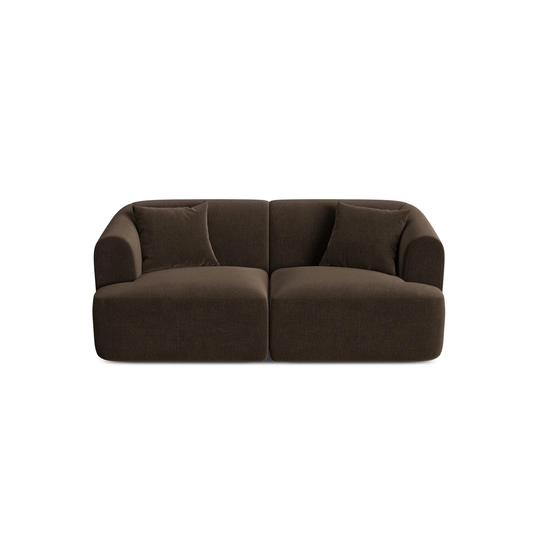 Velvet Modular Sofa, "Campi", 2 Seats, 180x90x70 Made in Europe