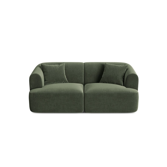 Velvet Modular Sofa, "Campi", 2 Seats, 180x90x70 Made in Europe