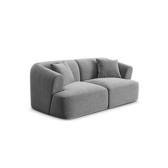 Velvet Modular Sofa, "Campi", 2 Seats, 180x90x70 Made in Europe