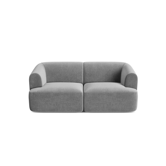 Velvet Modular Sofa, "Campi", 2 Seats, 180x90x70 Made in Europe