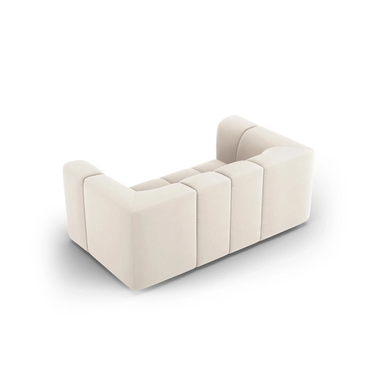 Velvet Sofa, "Moritz", 2 Seats, 166x96x70 Made in Europe