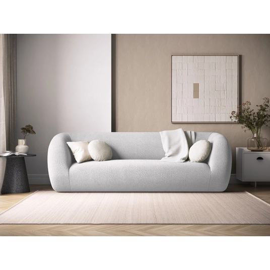 Boucle Sofa, "Essen", 3 Seats, 230x95x86 Made in Europe