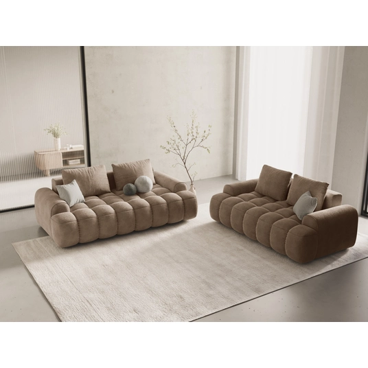 Velvet Sofa, "Linz", 3 Seats, 200x100x84 Made in Europe