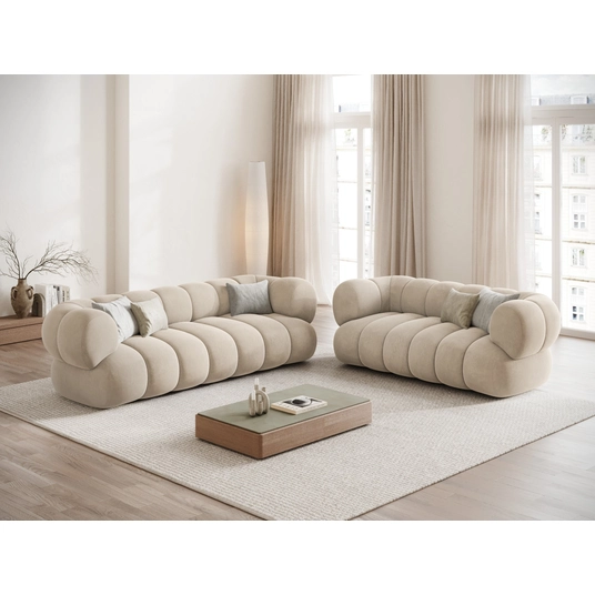 Velvet Sofa, "Koge", 3 Seats, 210x95x70 Made in Europe
