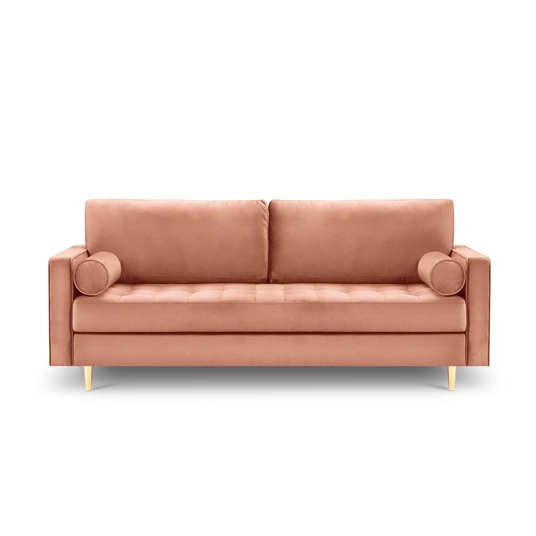 Velvet Sofa, "Aspen", 3 Seats, 219x90x90 Made in Europe