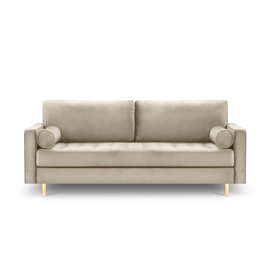 Velvet Sofa, "Aspen", 3 Seats, 219x90x90 Made in Europe