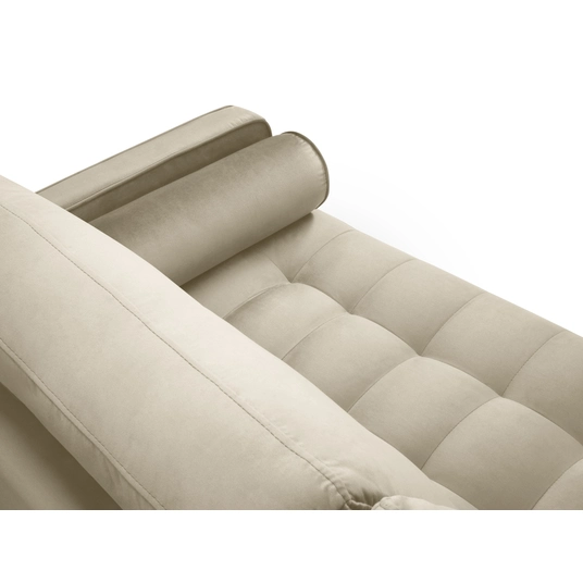 Velvet Sofa, "Aspen", 3 Seats, 219x90x90 Made in Europe