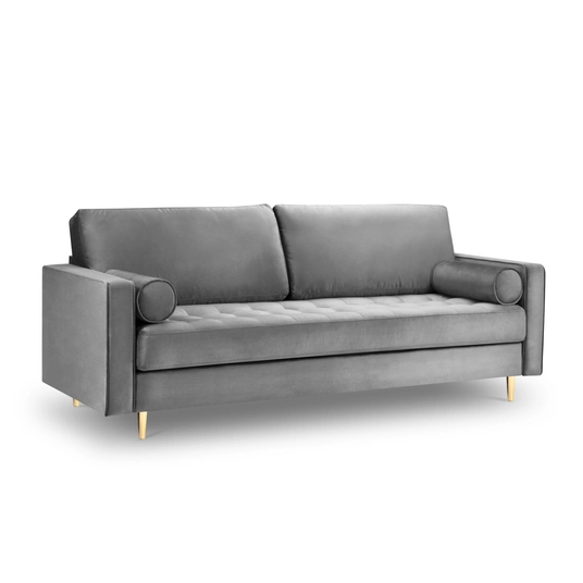 Velvet Sofa, "Aspen", 3 Seats, 219x90x90 Made in Europe
