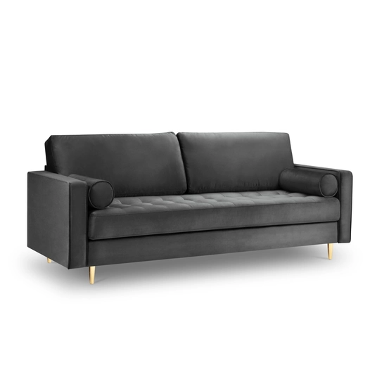 Velvet Sofa, "Aspen", 3 Seats, 219x90x90 Made in Europe