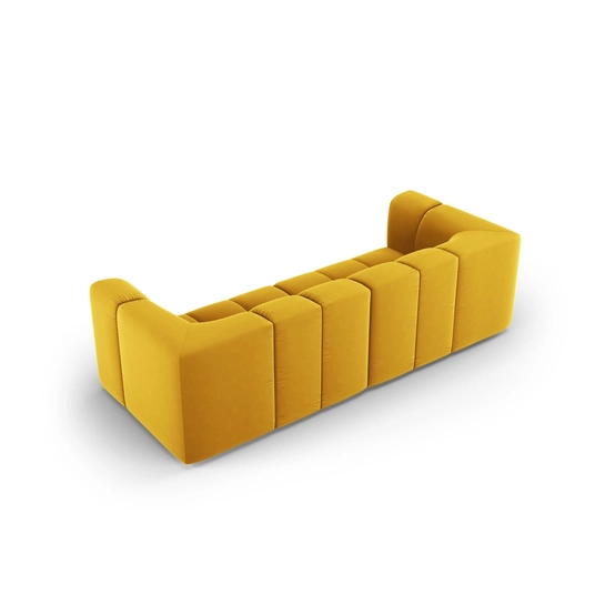 Velvet Modular Sofa, "Moritz", 3 Seats, 226x96x70 Made in Europe