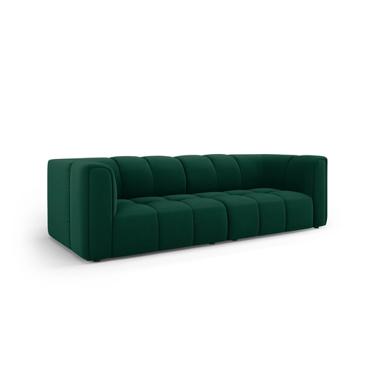 Velvet Modular Sofa, "Moritz", 3 Seats, 226x96x70 Made in Europe