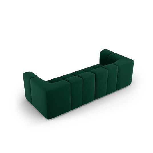 Velvet Modular Sofa, "Moritz", 3 Seats, 226x96x70 Made in Europe