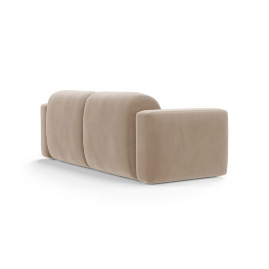 Velvet Modular Sofa, "Strino", 3 Seats, 220x98x78 Made in Europe