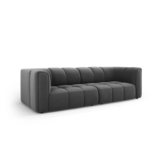 Velvet Modular Sofa, "Moritz", 3 Seats, 226x96x70 Made in Europe
