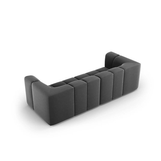 Velvet Modular Sofa, "Moritz", 3 Seats, 226x96x70 Made in Europe