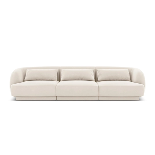 Velvet Sofa, "Tulum", 3 Seats, 255x90x70 Made in Europe