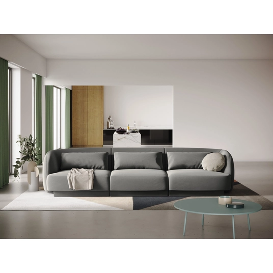 Velvet Sofa, "Tulum", 3 Seats, 255x90x70 Made in Europe