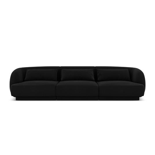 Velvet Sofa, "Tulum", 3 Seats, 255x90x70 Made in Europe