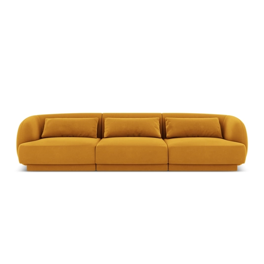 Velvet Sofa, "Tulum", 3 Seats, 255x90x70 Made in Europe