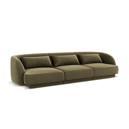Velvet Sofa, "Tulum", 3 Seats, 255x90x70 Made in Europe