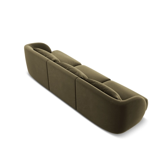 Velvet Sofa, "Tulum", 3 Seats, 255x90x70 Made in Europe