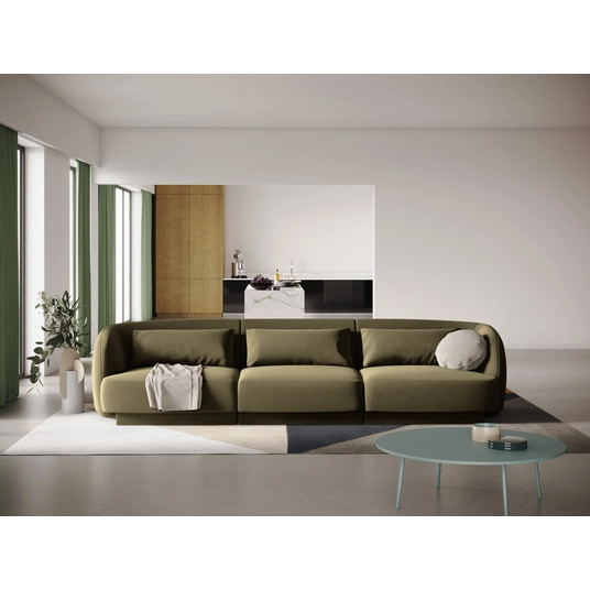 Velvet Sofa, "Tulum", 3 Seats, 255x90x70 Made in Europe