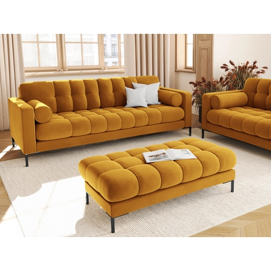 Velvet Sofa, "Bali", 3 Seats, 177x96x75 Made in Europe