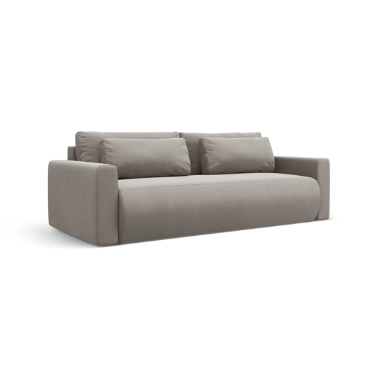 Velvet Sofa With Bed Function And Box, "Belfast", 3 Seats, 238x105x84 Made in Europe