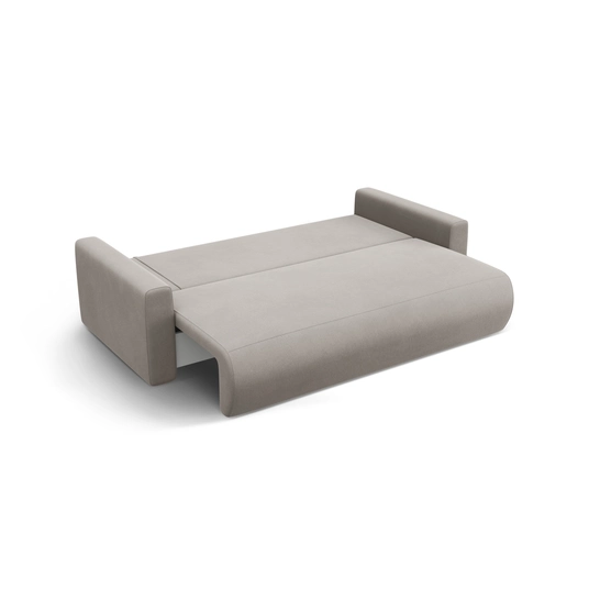 Velvet Sofa With Bed Function And Box, "Belfast", 3 Seats, 238x105x84 Made in Europe