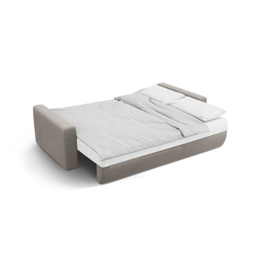Velvet Sofa With Bed Function And Box, "Belfast", 3 Seats, 238x105x84 Made in Europe