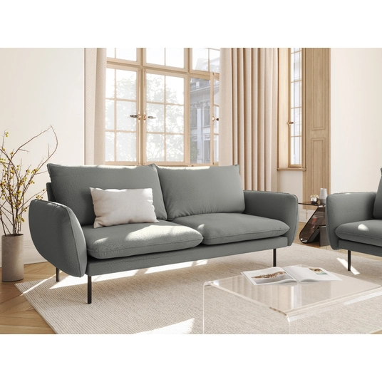 Boucle Sofa, "Vienna", 3 Seats, 200x92x95 Made in Europe