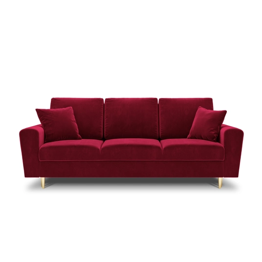 Velvet Sofa With Bed Function And Box, "Kyoto", 3 Seats, 235x100x88 Made in Europe