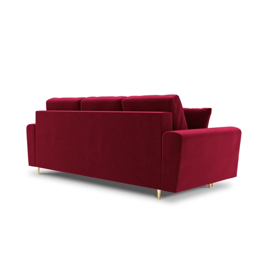 Velvet Sofa With Bed Function And Box, "Kyoto", 3 Seats, 235x100x88 Made in Europe