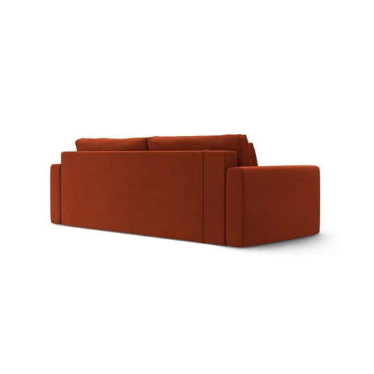 Velvet Sofa With Bed Function And Box, "Belfast", 3 Seats, 238x105x84 Made in Europe