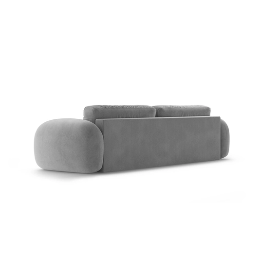 Velvet Sofa With Bed Function And Box, "Tonale", 3 Seats, 262x105x88 Made in Europe