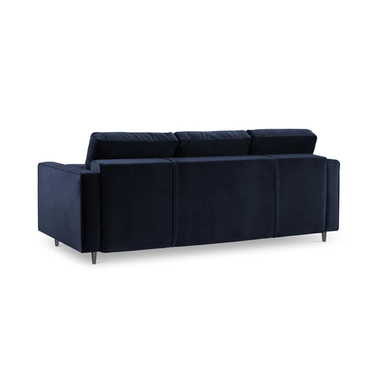 Velvet Sofa With Bed Function And Box, "Aspen", 3 Seats, 225x100x96 Made in Europe