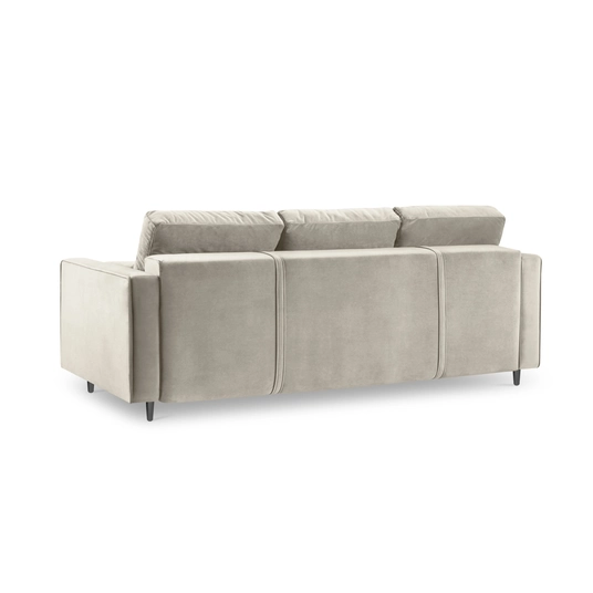 Velvet Sofa With Bed Function And Box, "Aspen", 3 Seats, 225x100x96 Made in Europe