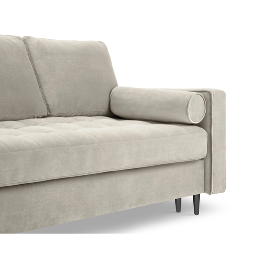 Velvet Sofa With Bed Function And Box, "Aspen", 3 Seats, 225x100x96 Made in Europe
