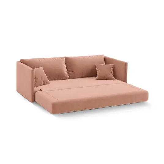 Velvet Sofa With Bed Function, "Shannon", 3 Seats, 209x94x87 Made in Europe