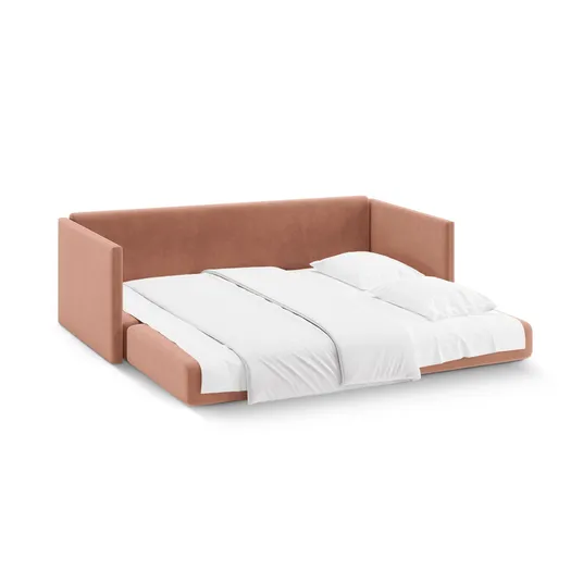 Velvet Sofa With Bed Function, "Shannon", 3 Seats, 209x94x87 Made in Europe